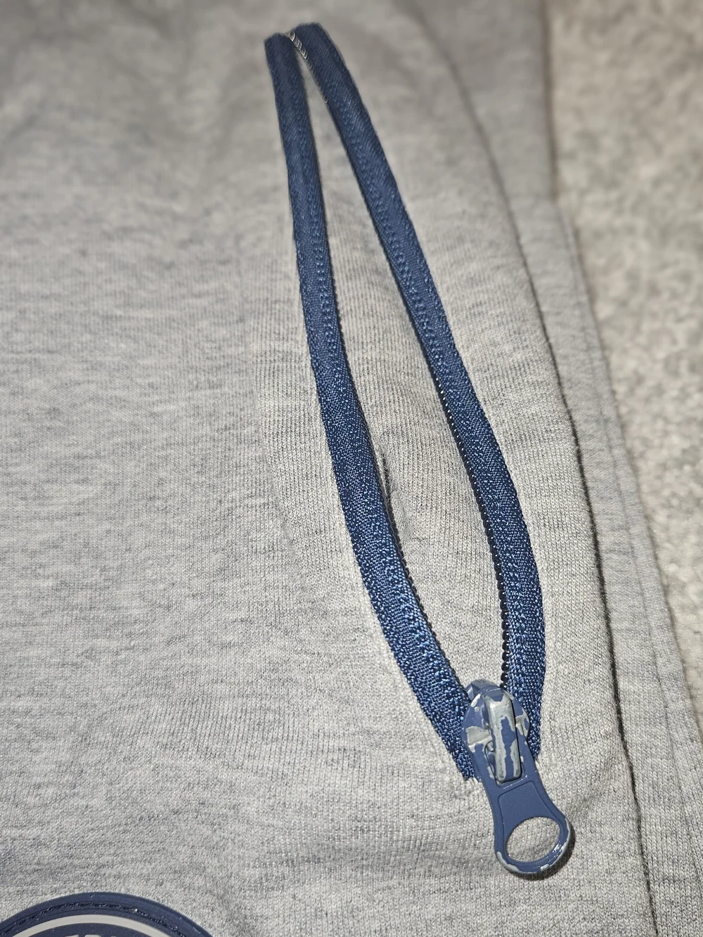 Men's Grey Baseballism Joggers with Navy Accents